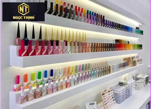 TỦ KỆ TRƯNG BÀY SẢN PHẨM LÀM NAILS - TTBSP06